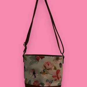 Multi colored floral purse